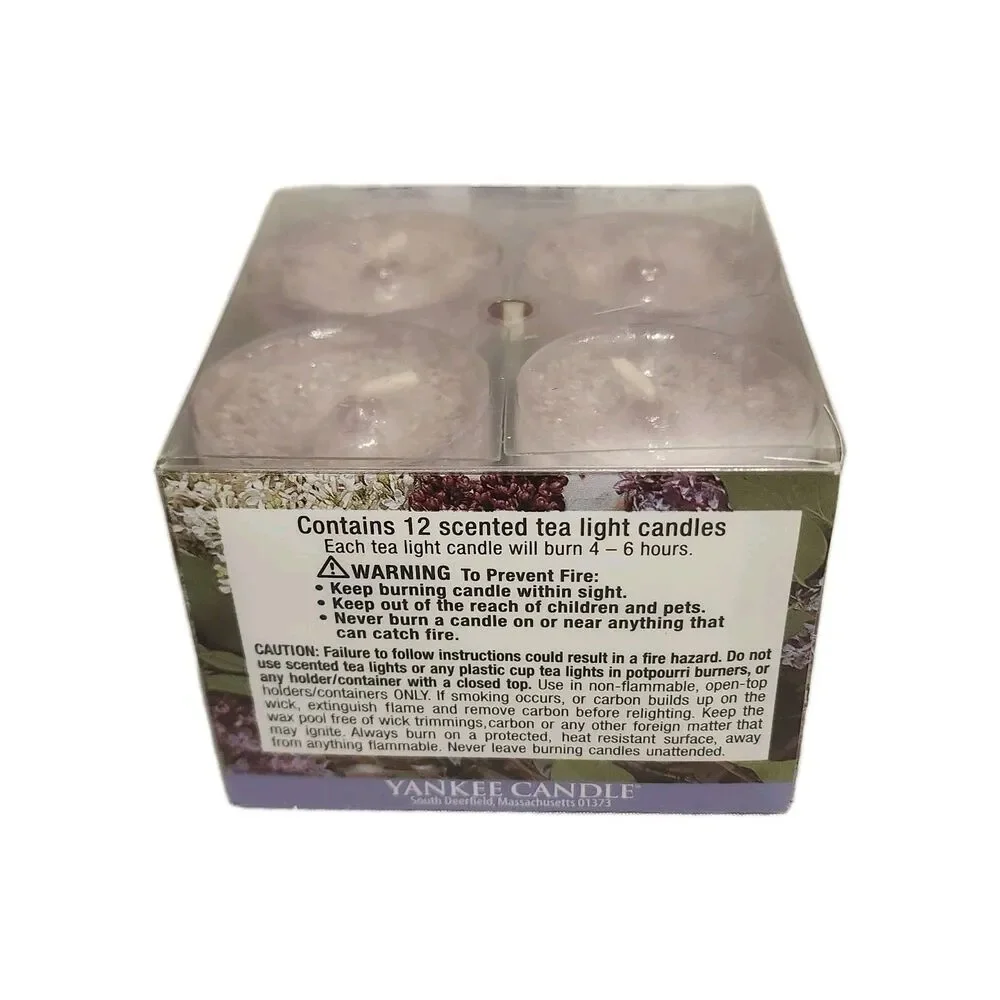 Vintage Yankee Candle Botanical Tea Light And Votive Set Lilac Blossom NIB